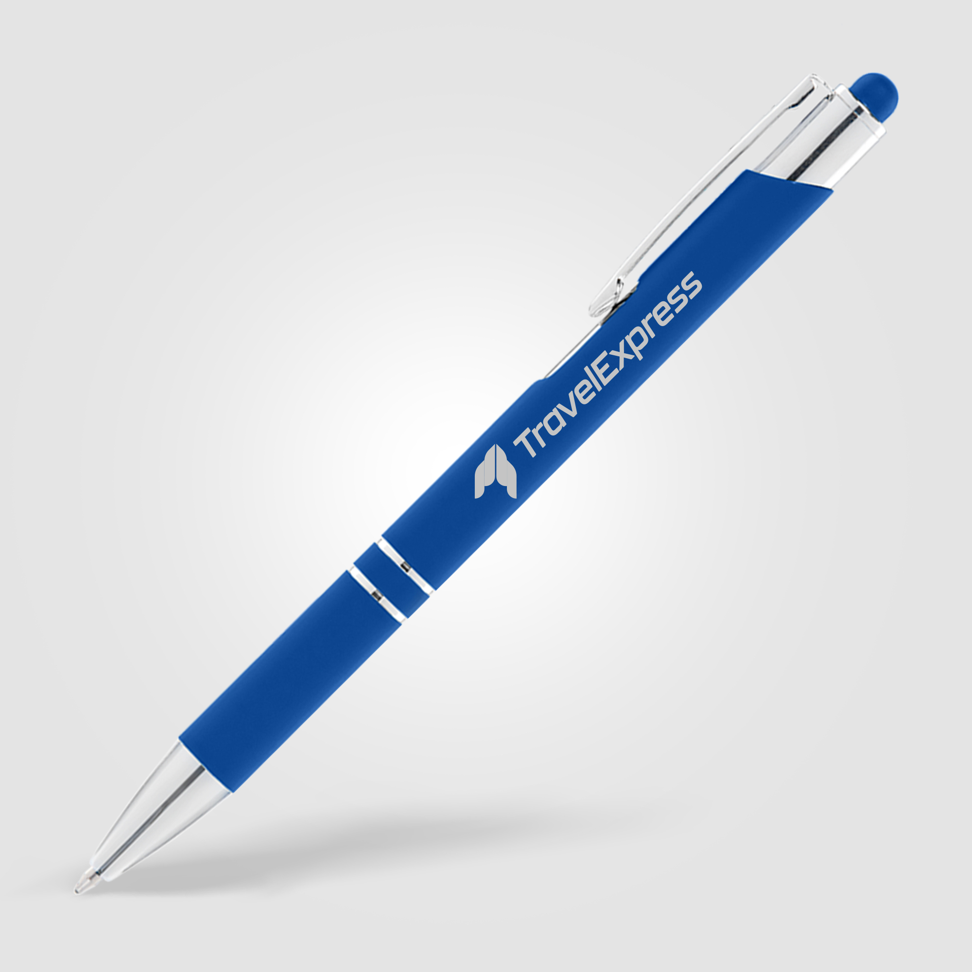 Stylo Stylet personnalisable - Crosby Softy Bleu foncé